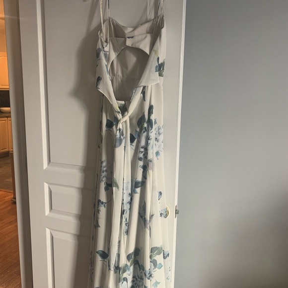 Jenny Yoo Kiara Dress in Obama Print Soft Sage - Picture 2 of 4